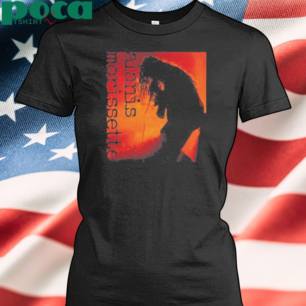 Alanis Orange Silhouette Black shirt