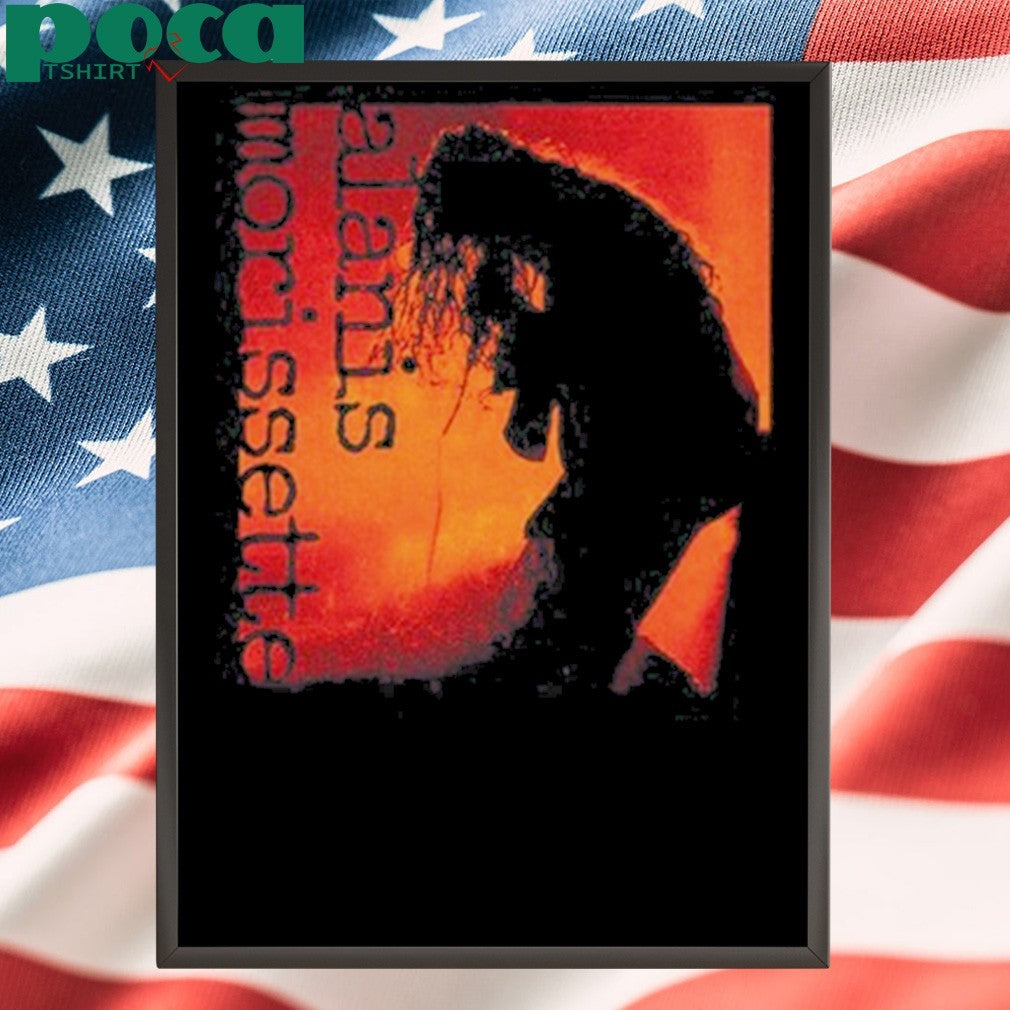 Alanis Orange Silhouette Black shirt