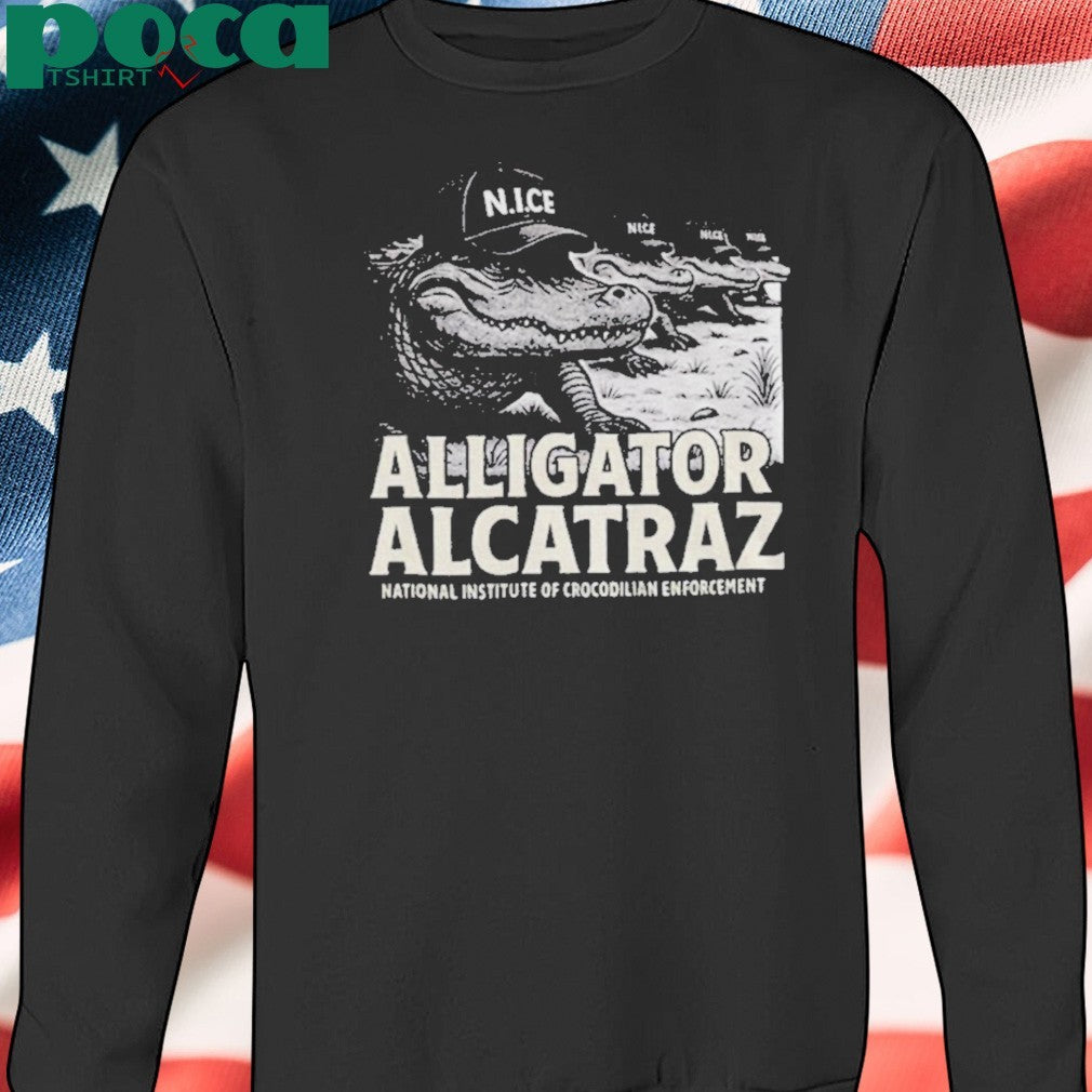 Alcatraz Gator Enforcement national institute of crocodilian enforcement shirt