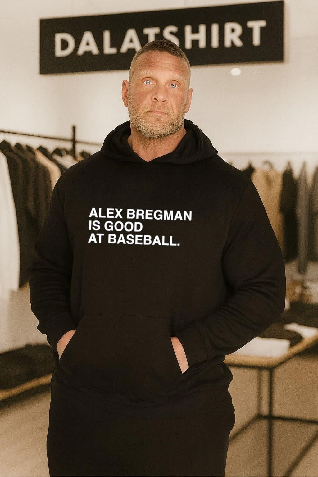 Alex Bregman Is Good At Baseball Text shirt