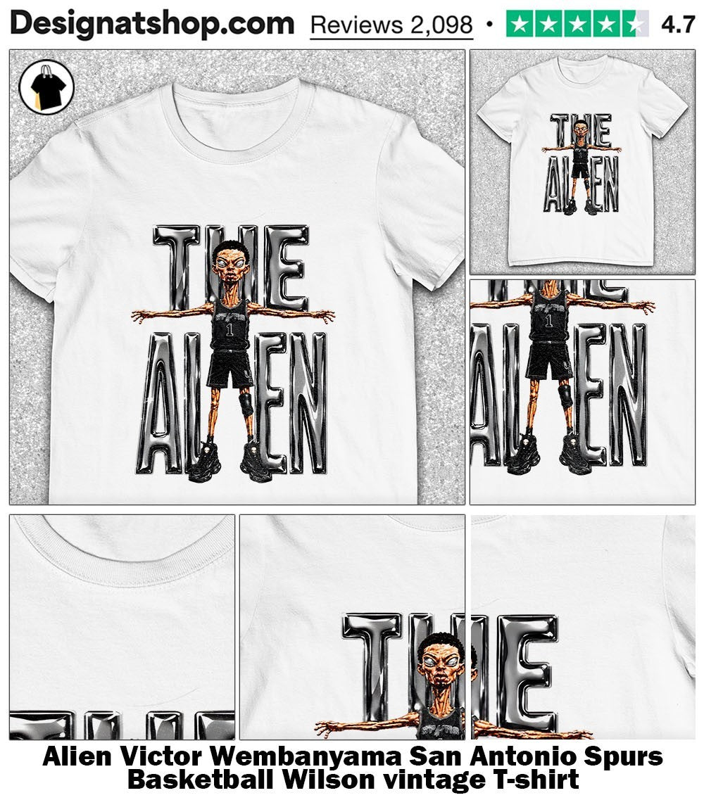 Alien Victor Wembanyama San Antonio Spurs Basketball Wilson vintage shirt