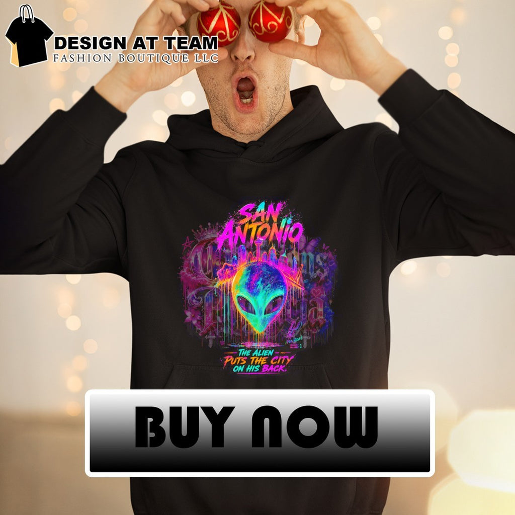 Alien Wembanyama San Antonio Spurs 2026 Playoffs the alien puts the city on his back shirt
