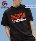 All I need is my dog and Detroit Tigers bark in the park shirt