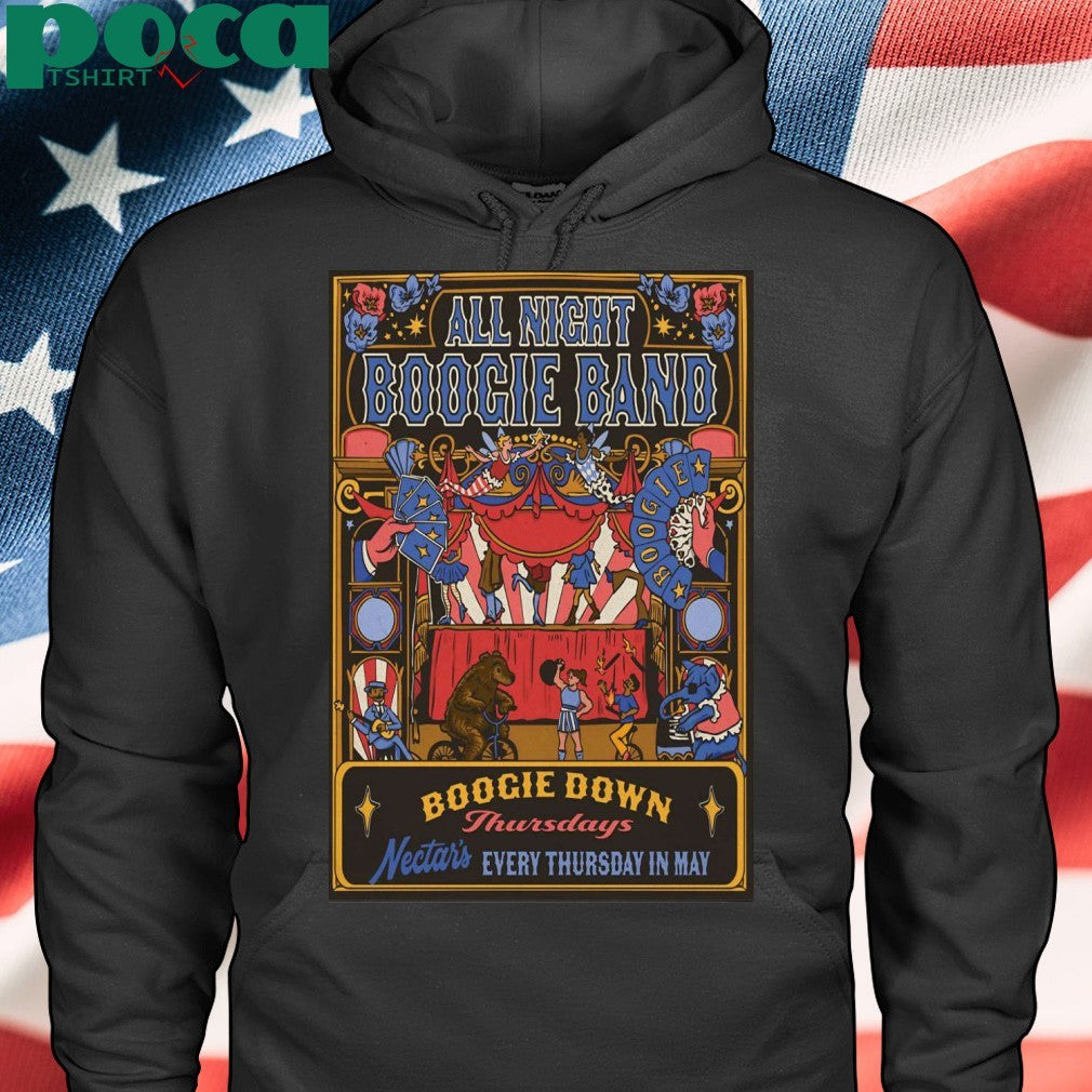 All Night Boogie Band Burlington VT May 29 2025 Poster Shirt