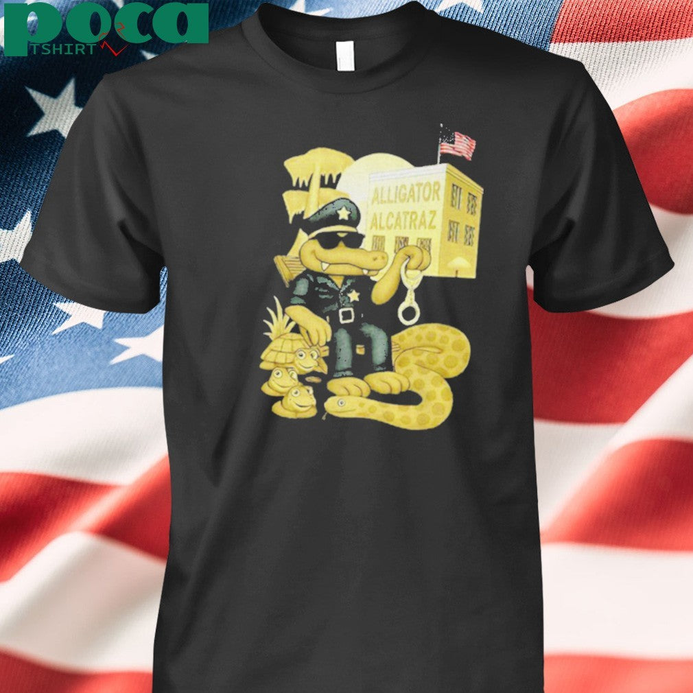Alligator Alcatraz Welcome To America Bitches shirt