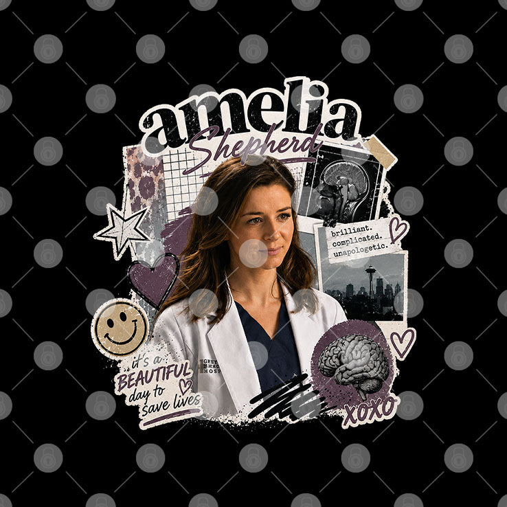 Amelia Shepherd Beautiful Day To Save Lives Neurosurgeon Medical Drama T Shirt