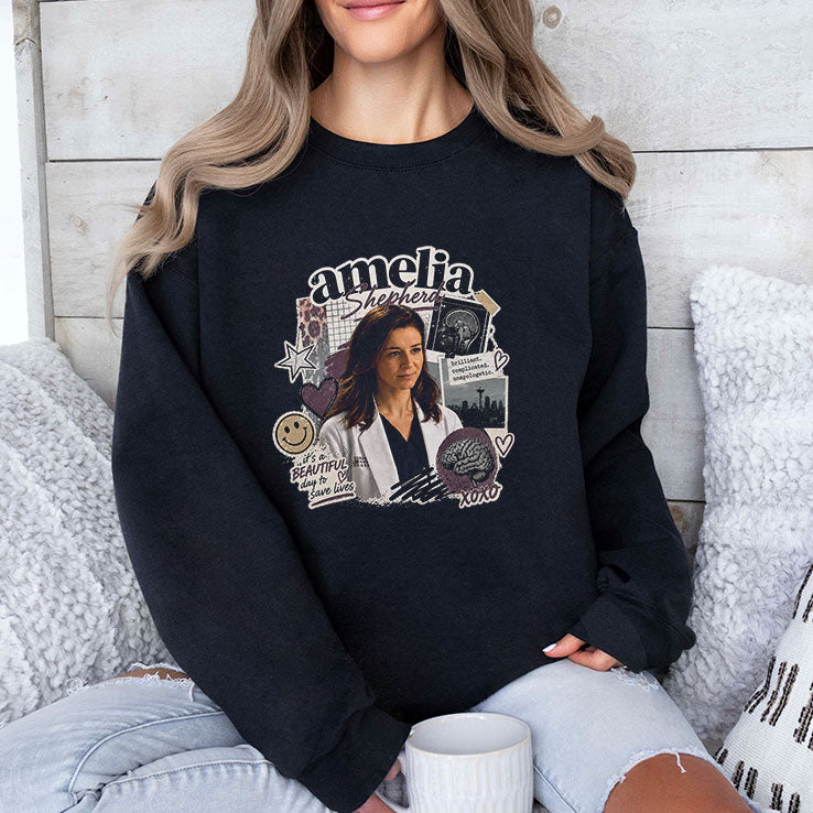 Amelia Shepherd Beautiful Day To Save Lives Neurosurgeon Medical Drama T Shirt