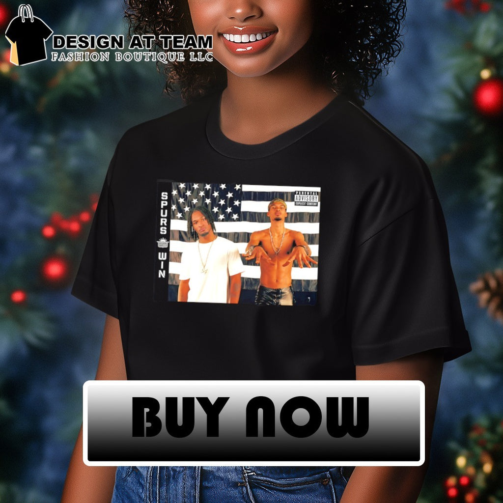 Andre 3000 Big Boi OutKast San Antonio Spurs Win Parental Advisory Explicit Content shirt