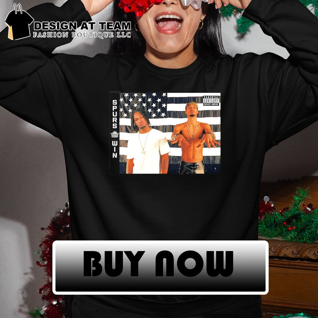 Andre 3000 Big Boi OutKast San Antonio Spurs Win Parental Advisory Explicit Content shirt