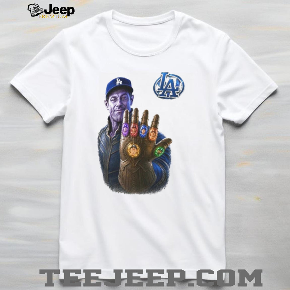 Andrew Friedman Dodgers Infinity Gauntlet shirt