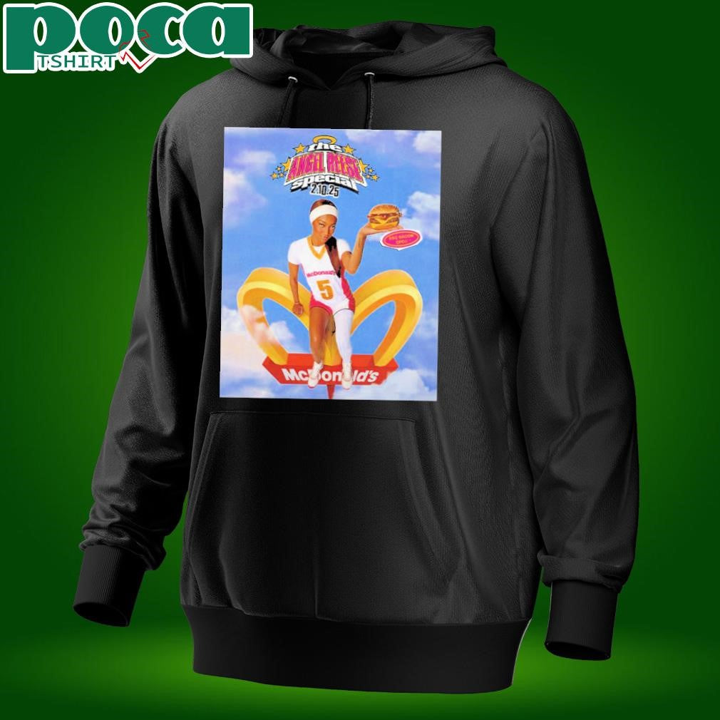 Angel Reese x McDonald’s The Angel Reese Special On February 10 2025 BBQ Bacon QPC Unisex T-Shirt