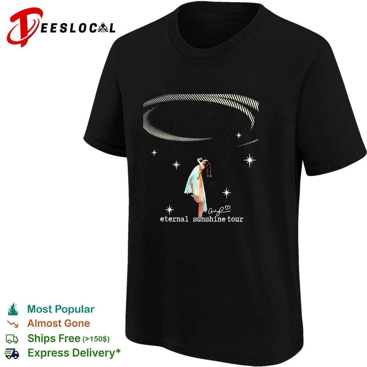 Ariana Grande The Eternal Sunshine Tour singature shirt