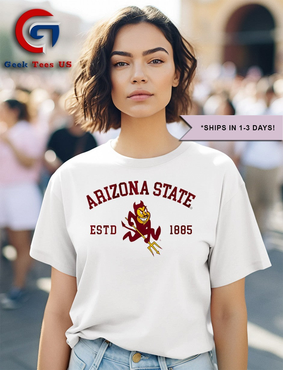 Arizona State Sun Devils Basketball Established 1885 mascot shirt