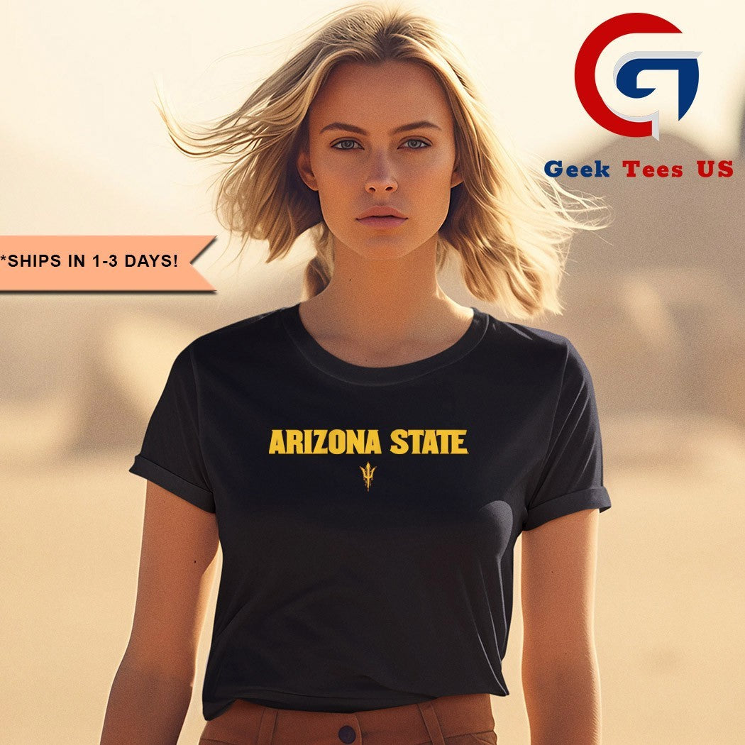 Arizona State Sun Devils wordmark logo shirt