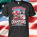 Arkansas Razorbacks Autozone Liberty Bowl Champions 2024 Fan T-Shirt