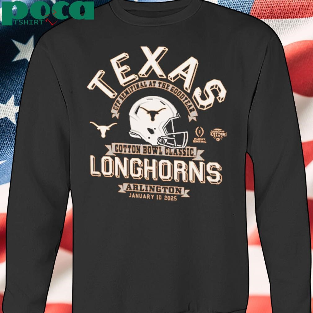 Arlington Texas Longhorns Burnt Orange Football 2025 Cotton Bowl Bound shirt