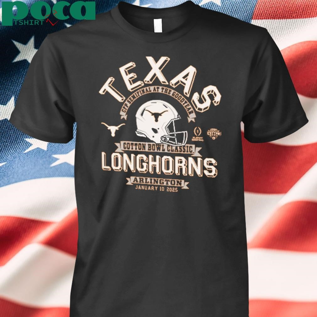 Arlington Texas Longhorns Burnt Orange Football 2025 Cotton Bowl Bound shirt