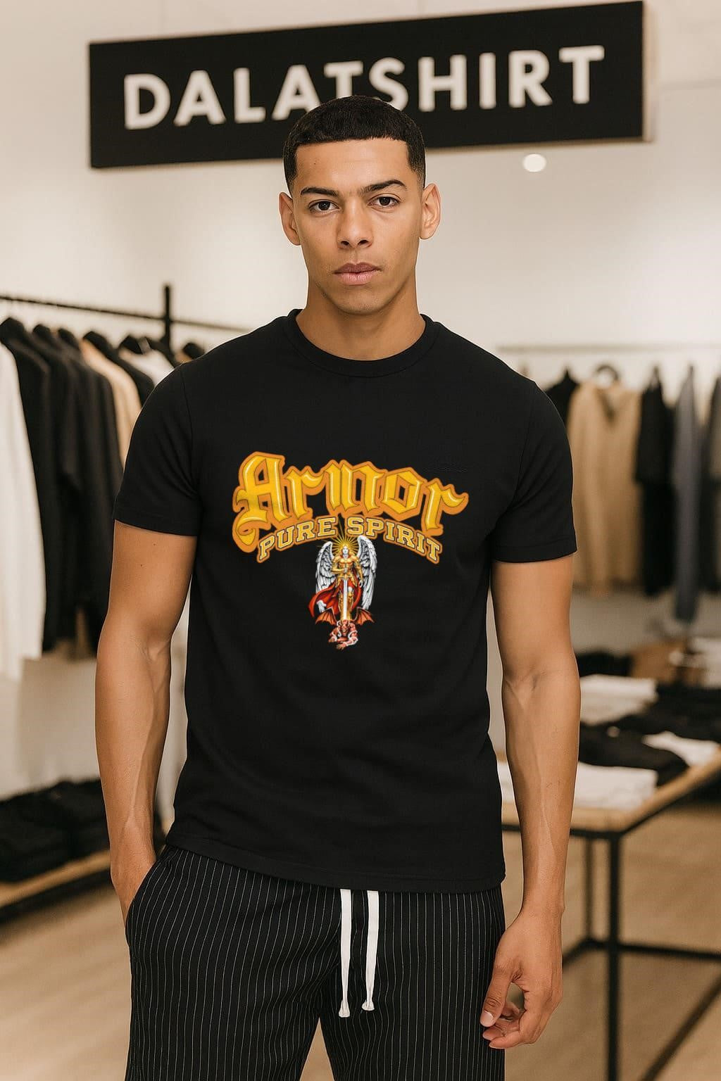 Armor Pure Spirit Archangel Michael Sword Slaying Devil shirt
