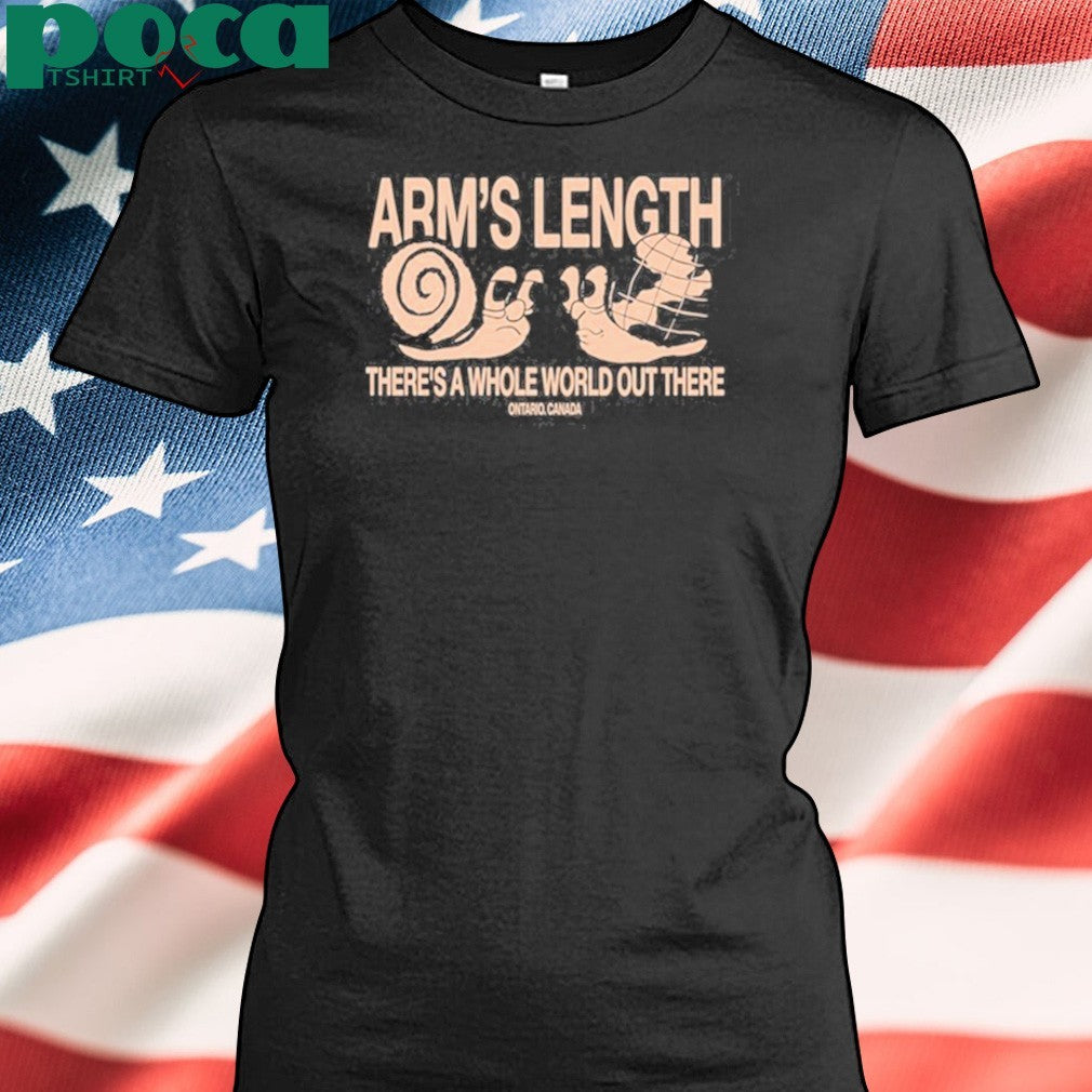 Arm’s Length Snail There’s A Whole World Out There Ontario Canada shirt