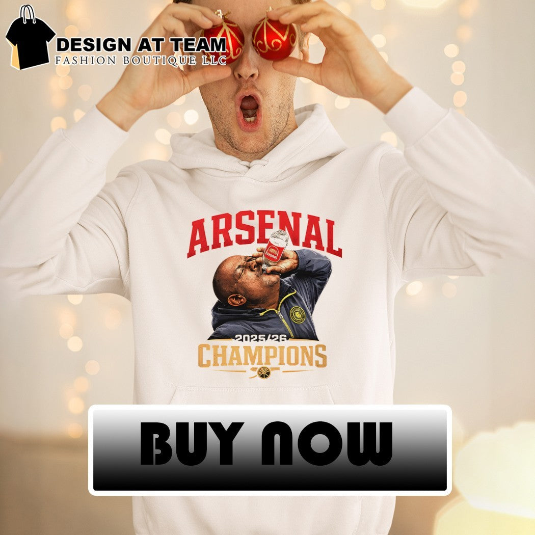 Arsenal Bottle Meme Premier League Champions 2025-26 shirt