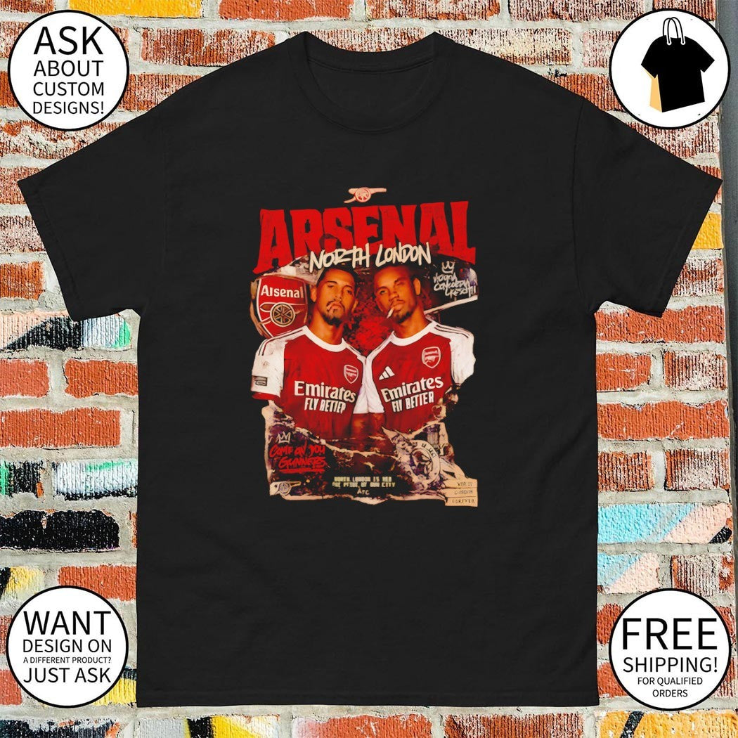 Arsenal FC North London Forever Emirates Fly Better 2026 shirt