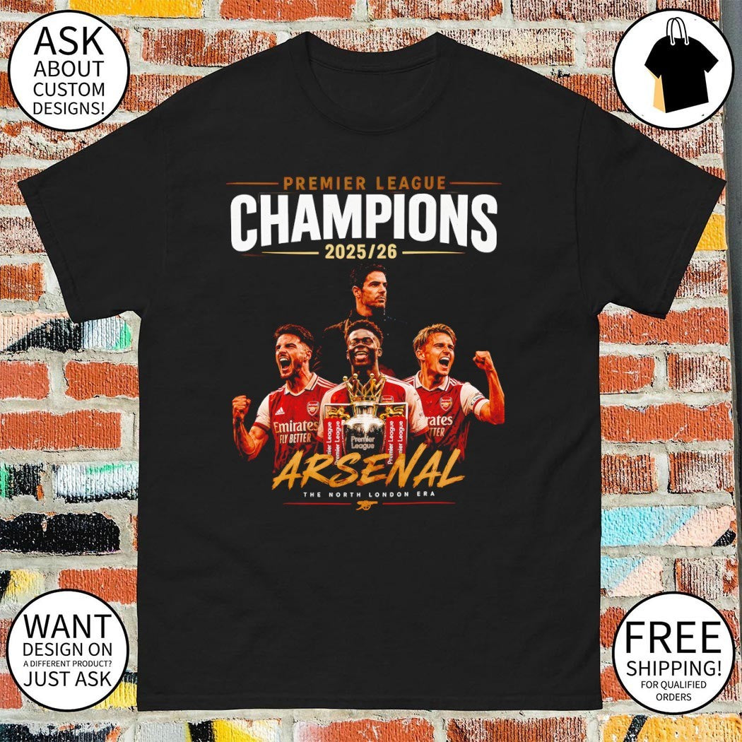 Arsenal FC Premier League Champions 2025 26 The North London Era shirt