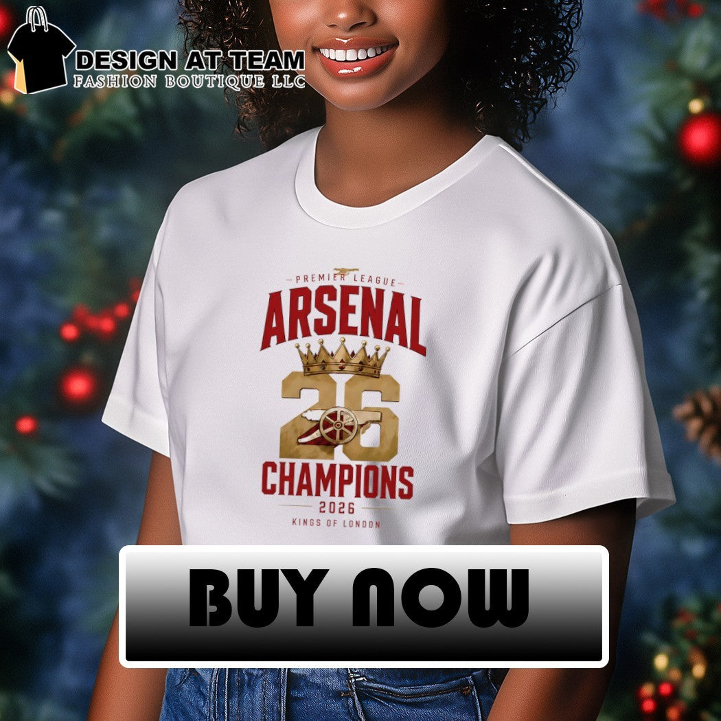 Arsenal FC Premier League Champions Kings of London 2026 shirt