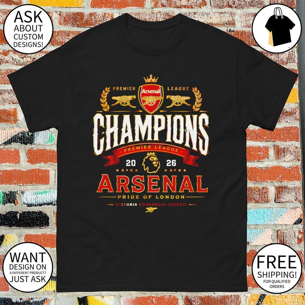 Arsenal Pride of London Premier League Victoria Concordia Crescit 2026 shirt