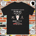 Arsenal and Paris Saint-Germain Champions League Final est 1886 1970 shirt