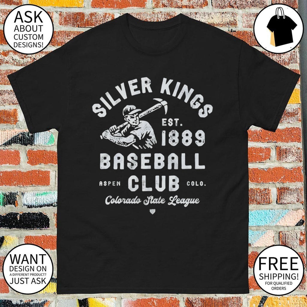 Aspen Silver Kings Colorado Defunct Baseball Teams Colorado State League est 1889 shirt