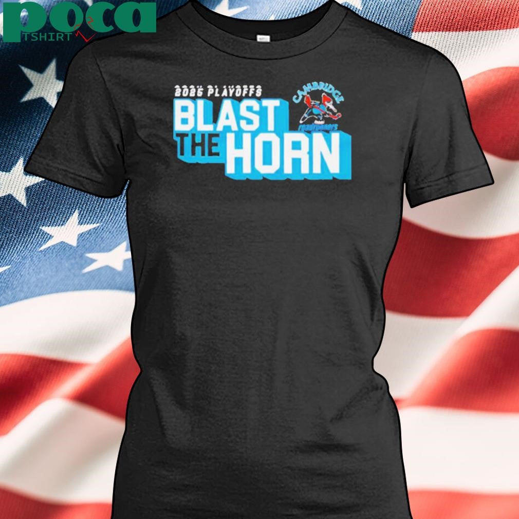 Authorized 2025 Cambridge Roadrunners Playoff blast the horn shirt