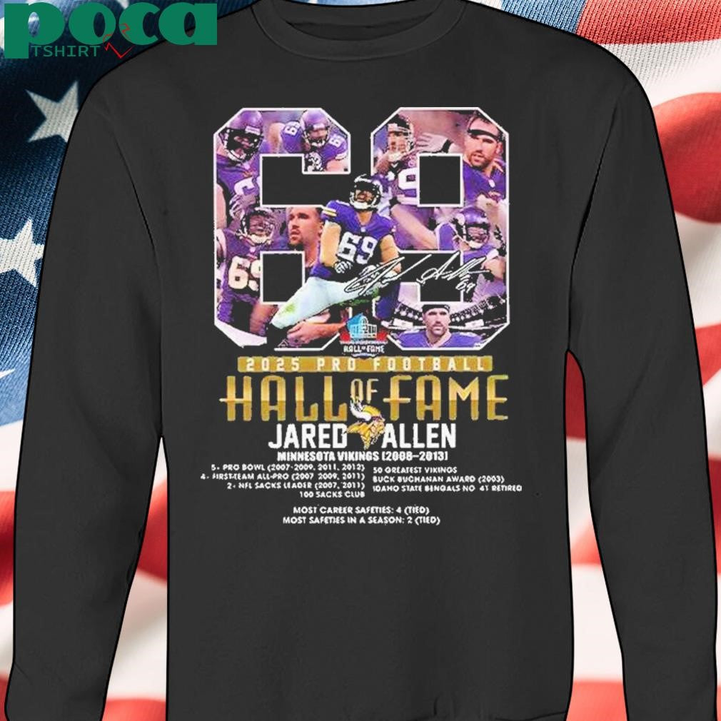 Authorized 2025 Pro Football Hall Of Fame Jared Allen Shirt