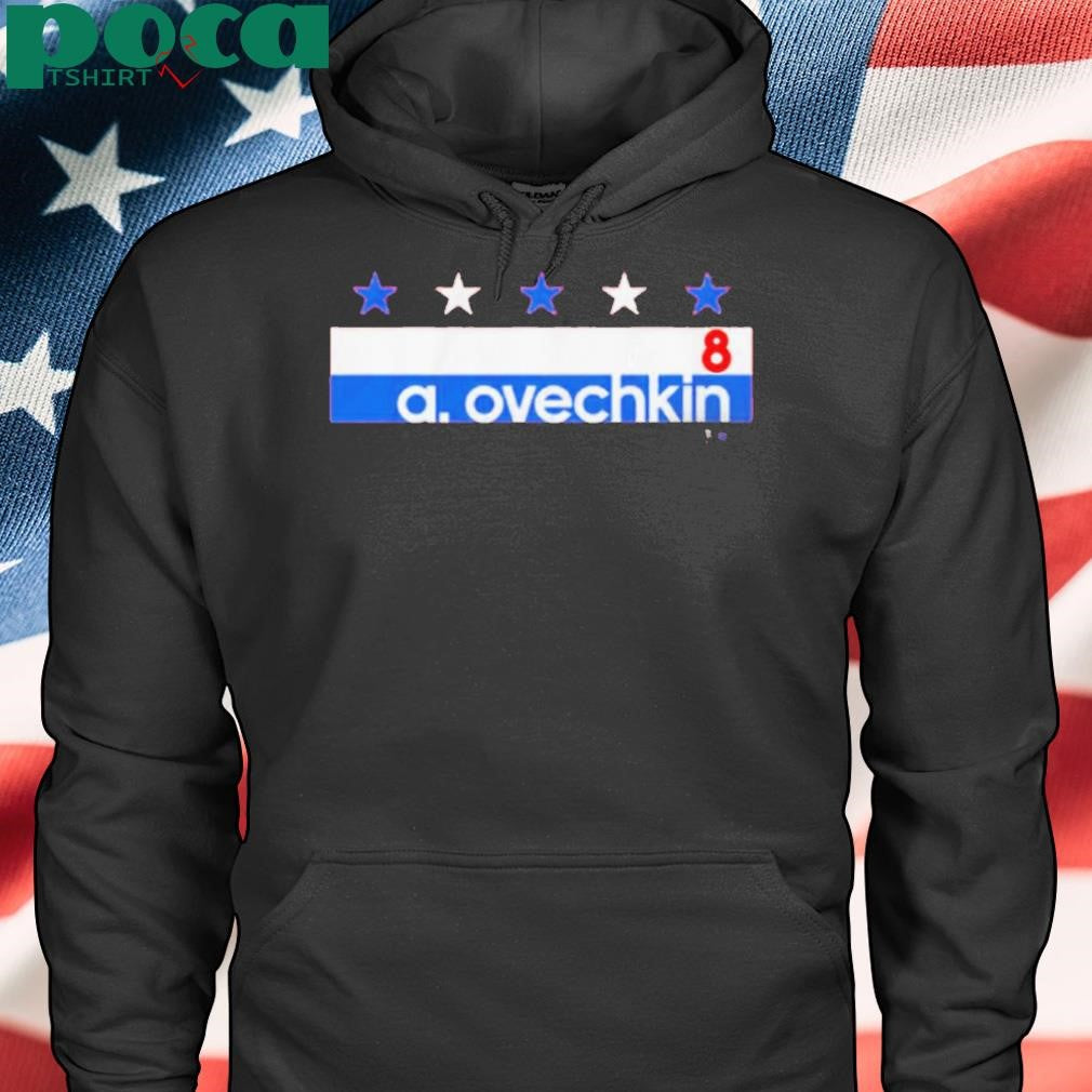 Authorized ALEXANDER OVECHKIN NAME NUMBER STRIPE T-SHIRT