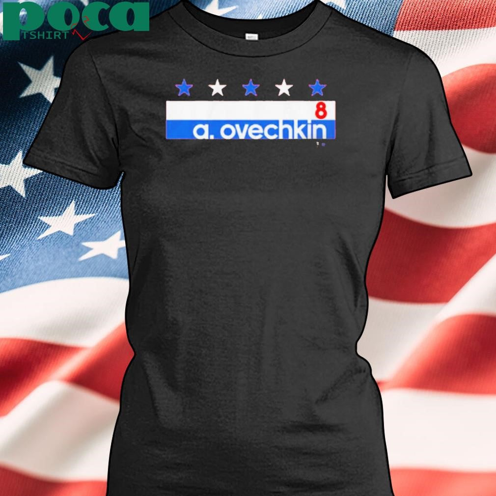Authorized ALEXANDER OVECHKIN NAME NUMBER STRIPE T-SHIRT