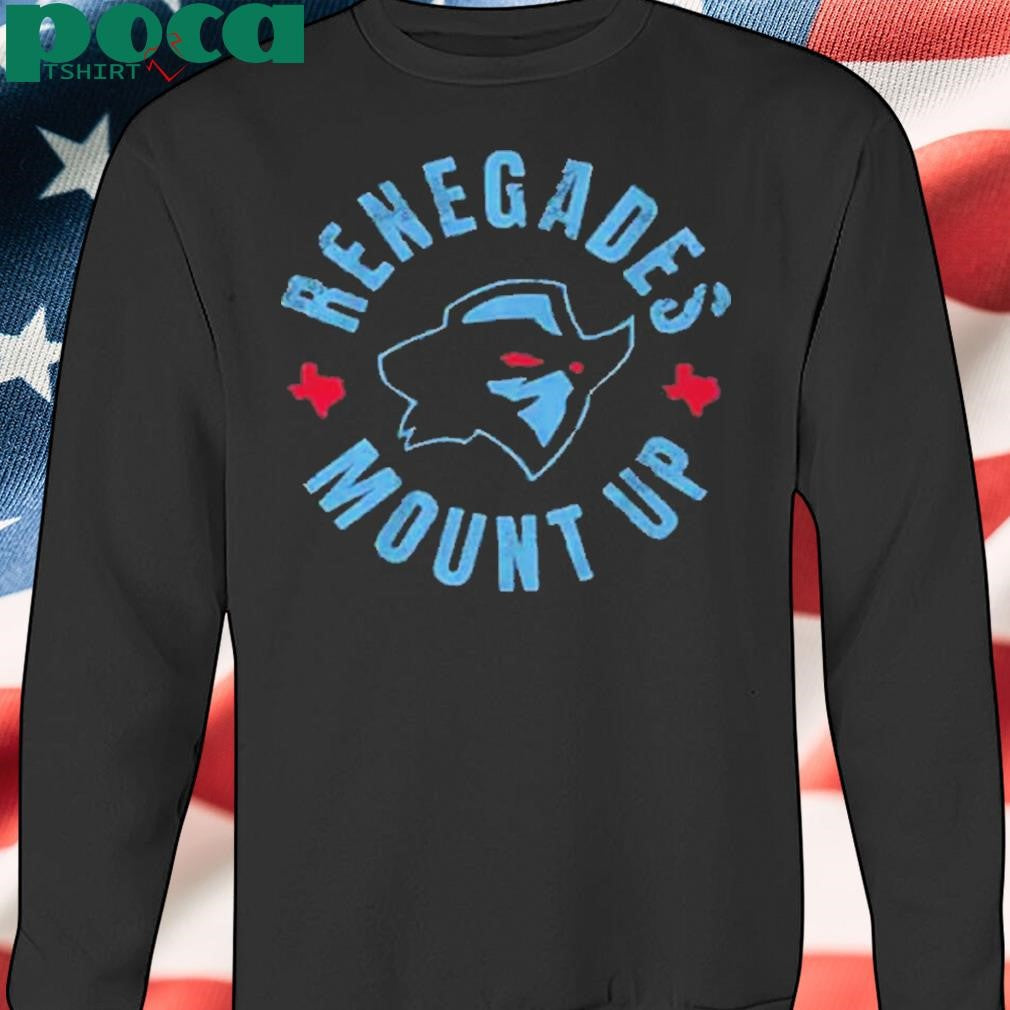 Authorized ARLINGTON RENEGADES UFL RENEGADES MOUNT UP T-SHIRT