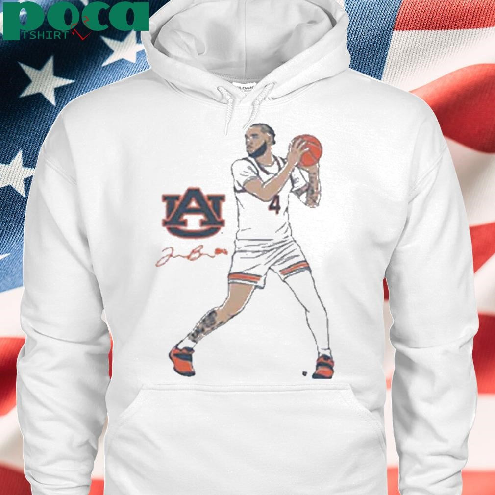 Authorized AUBURN BASKETBALL JOHNI BROOME SUPERSTAR POSE T-SHIRT
