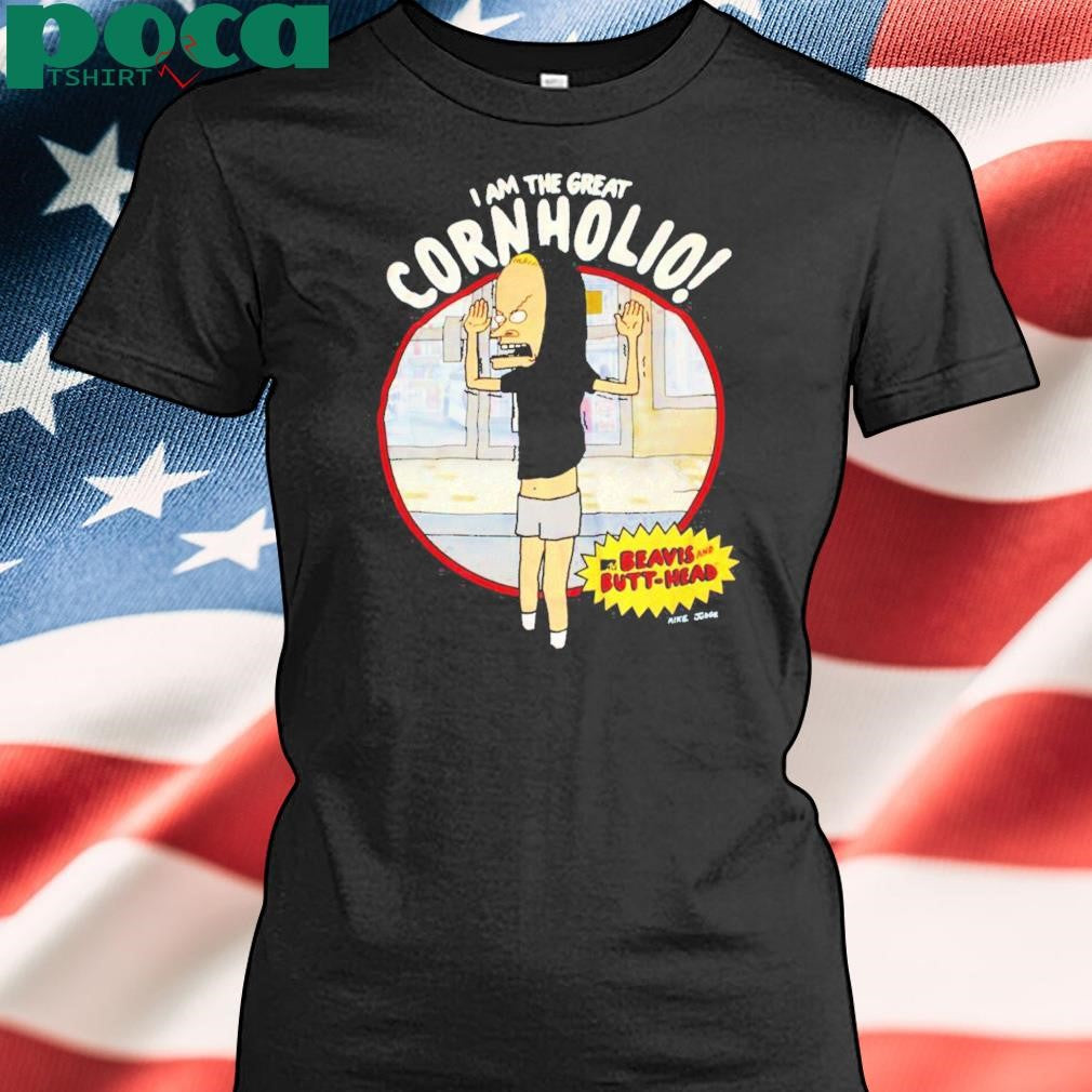 Authorized Adrianne Curry I Am The Great Cornholio Beavis And Butt Head Mike Judge Shirt
