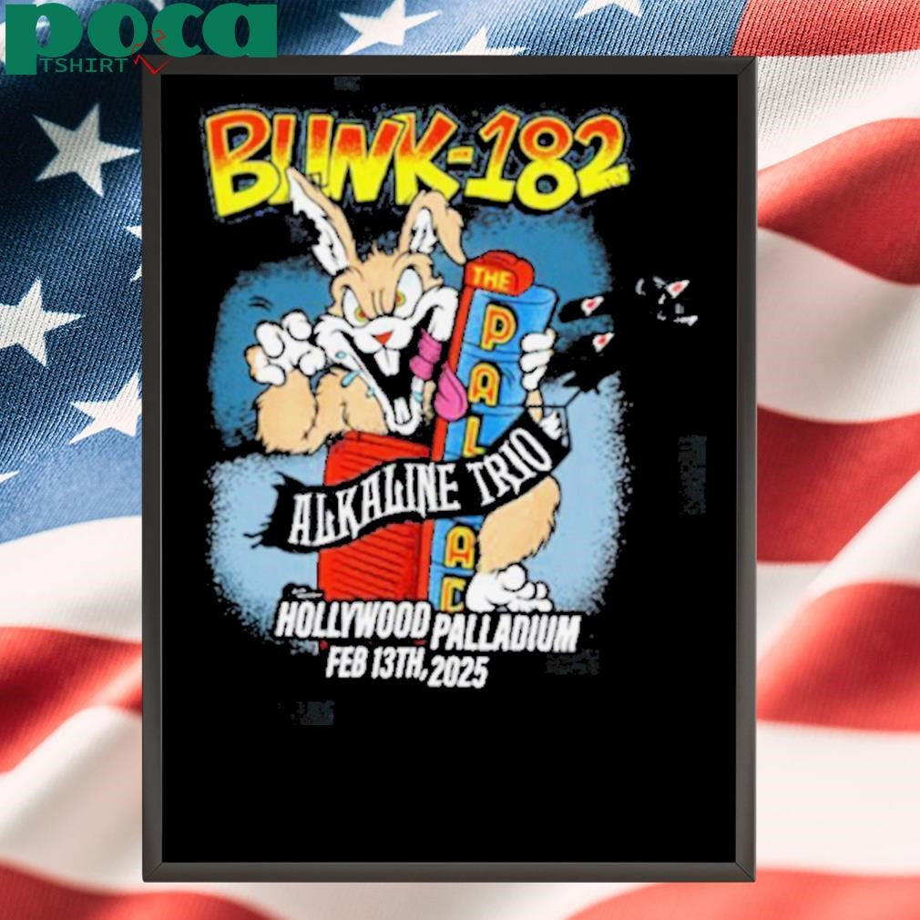 Authorized Blink 182 At Hollywood Palladium In Hollywood CA On February 13 2025 Unisex T Shirt