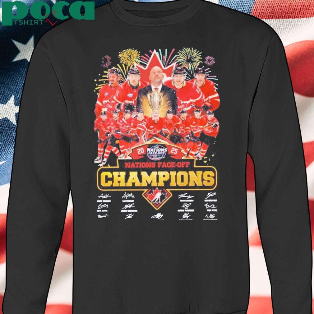 Authorized Canada Nations Face-off Champions 2025 T-shirt