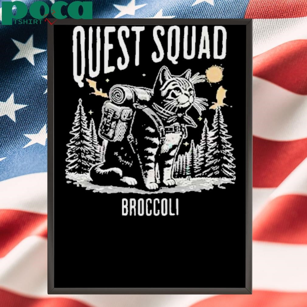 Authorized Cat Onyx Storm Quest Squad Broccoli Shirt
