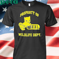 Authorized Cat Property Of Wildlife Department Shirt