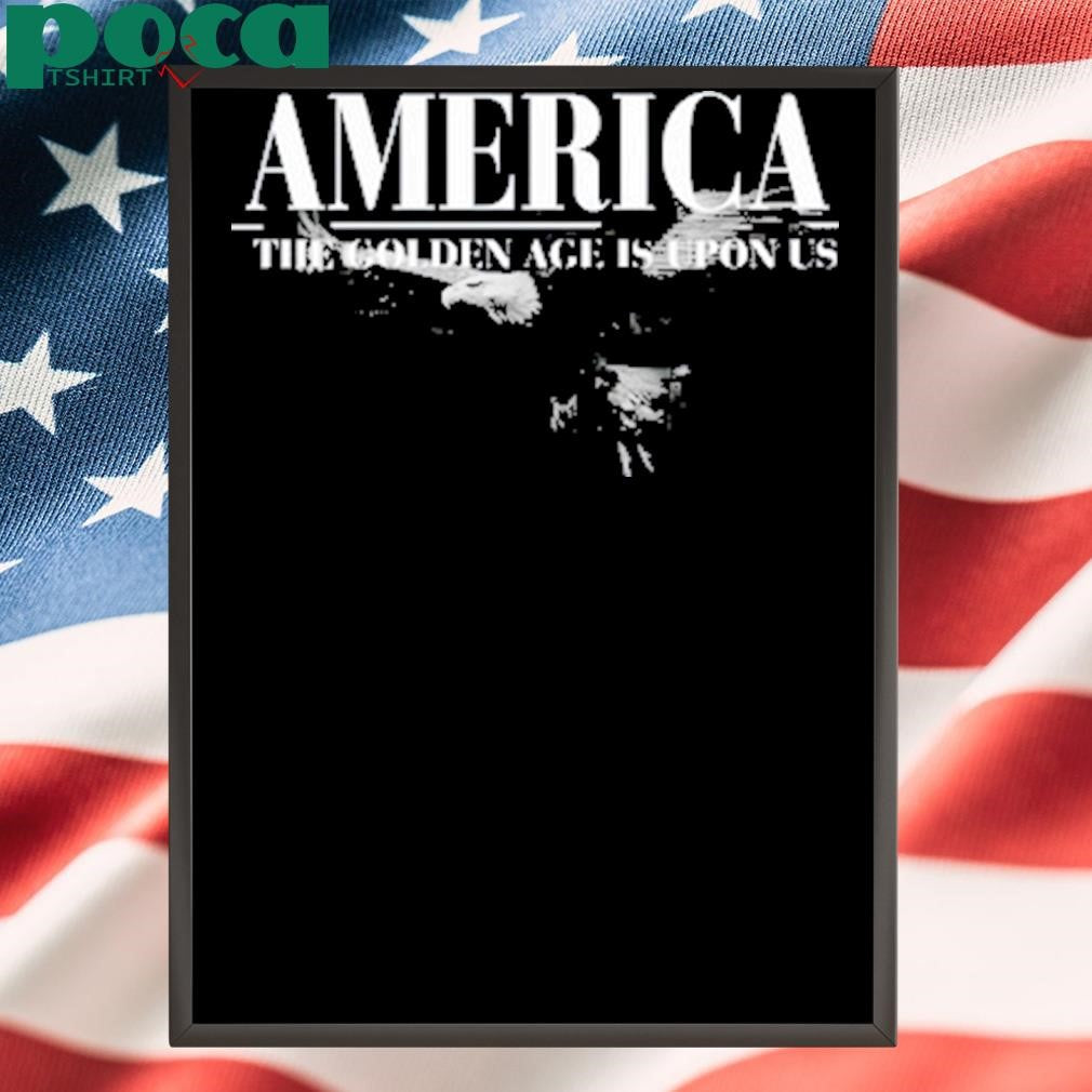 Authorized Charlie Kirk Wearing America The Golden Age Is Upon Us Shirt