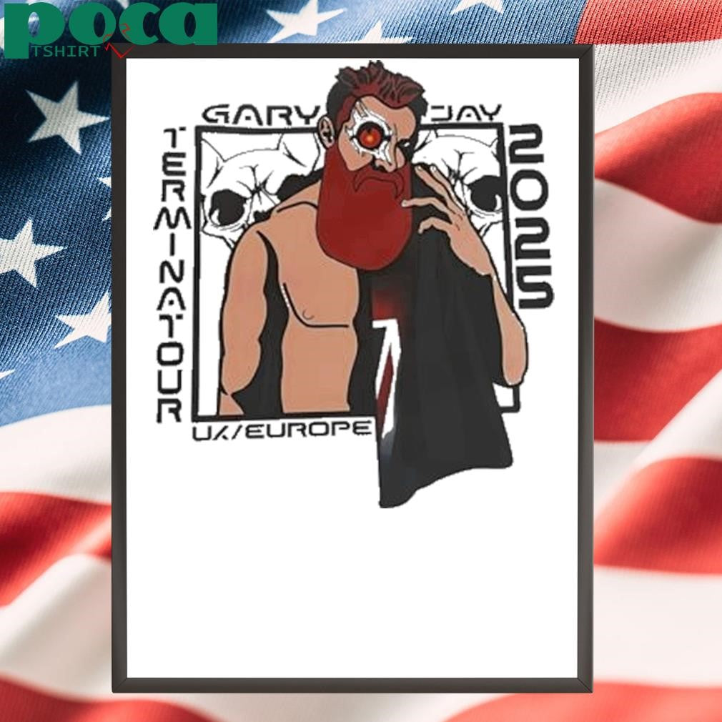 Authorized Gary Jay Terminatour 2025 Cartoon Shirt