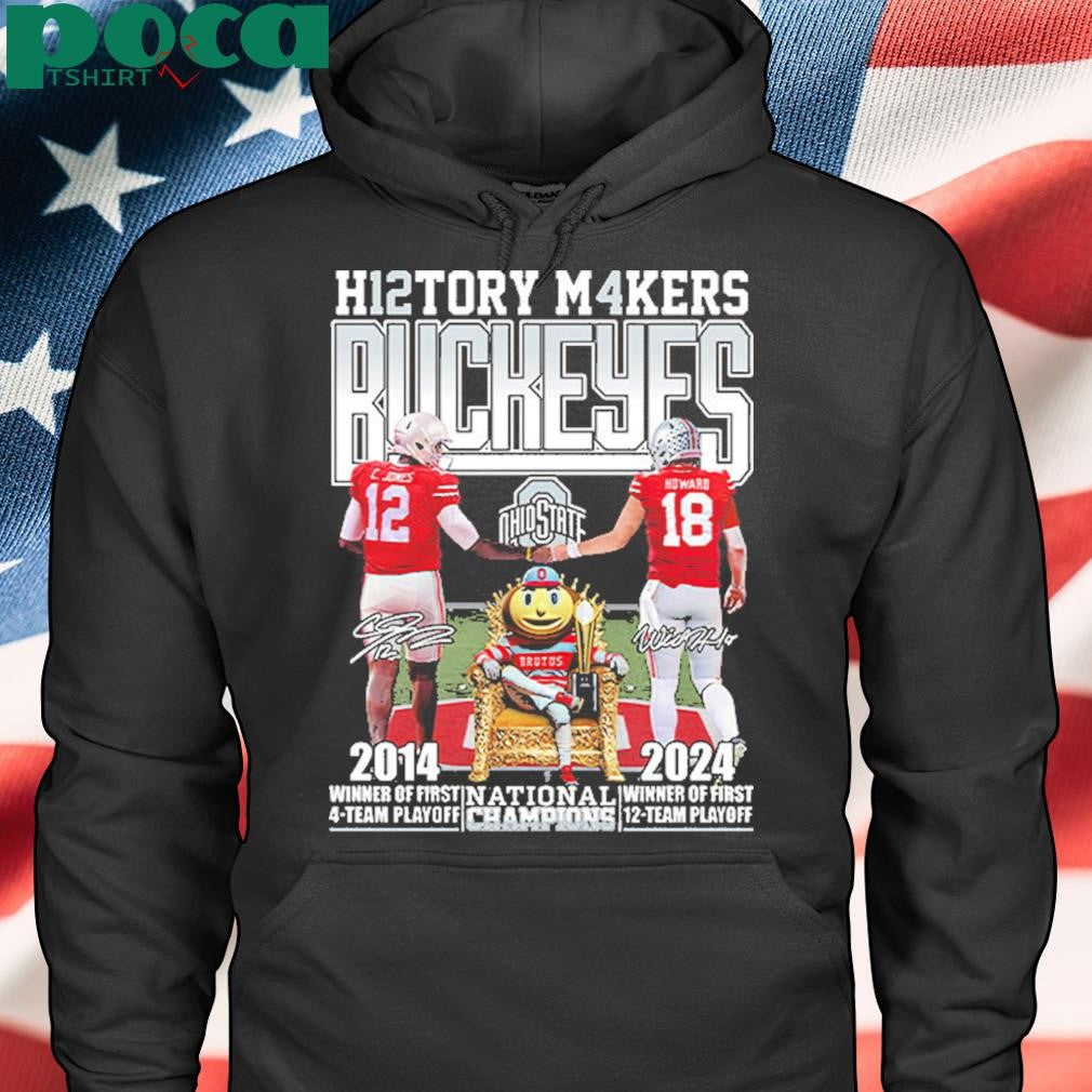 Authorized H12tory M4kers Buckeyes National Champs Two-Sided Shirt