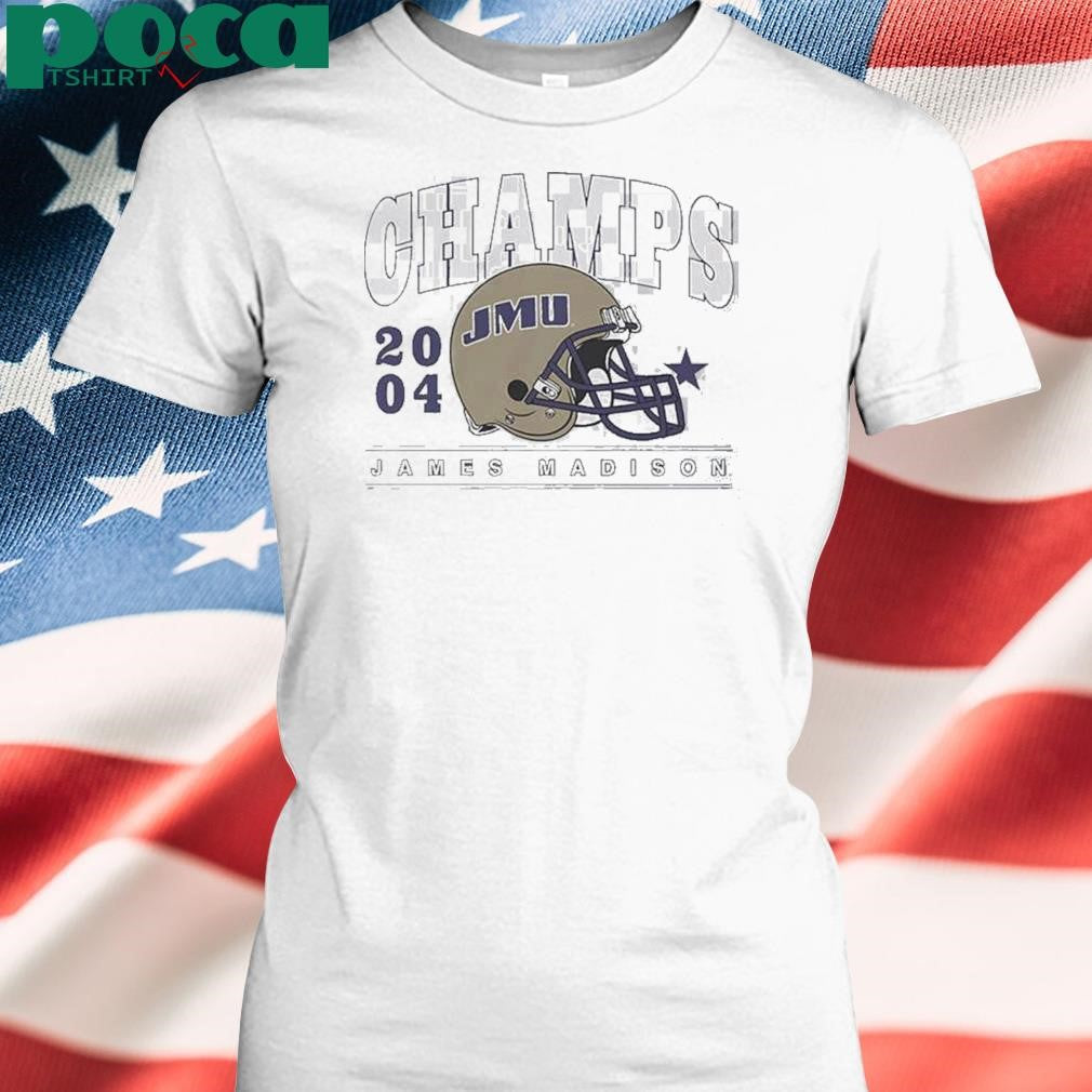 Authorized James Madison Dukes Jmu Football 2004 National Champions Vintage Shirt