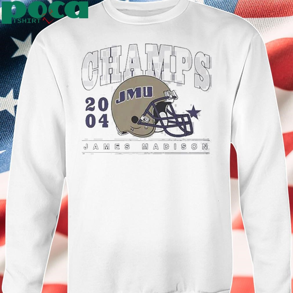 Authorized James Madison Dukes Jmu Football 2004 National Champions Vintage Shirt
