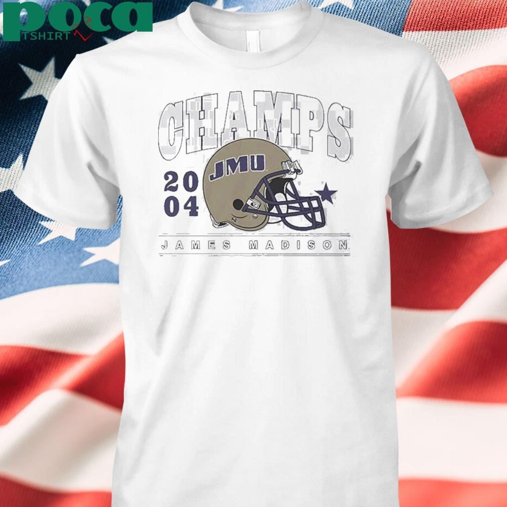 Authorized James Madison Dukes Jmu Football 2004 National Champions Vintage Shirt