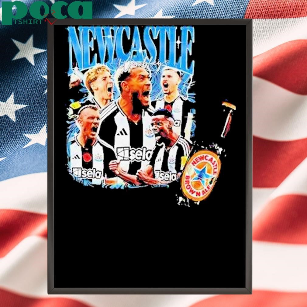Authorized Newcastle Wembley United Football Team Graphic Shirt