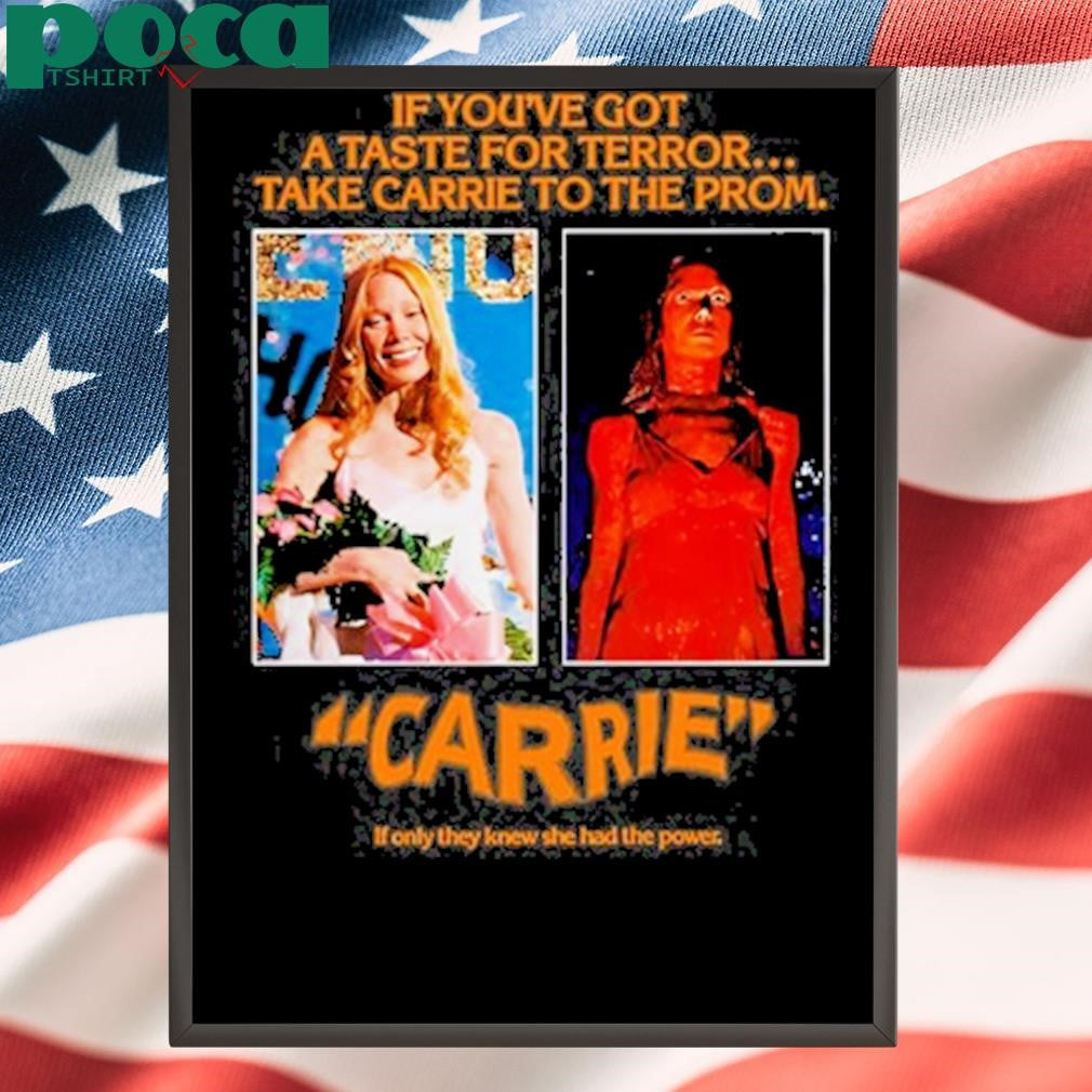 Authorized Pedro Pascal Wearing Jw Anderson Black Carrie Poster 1976 Shirt