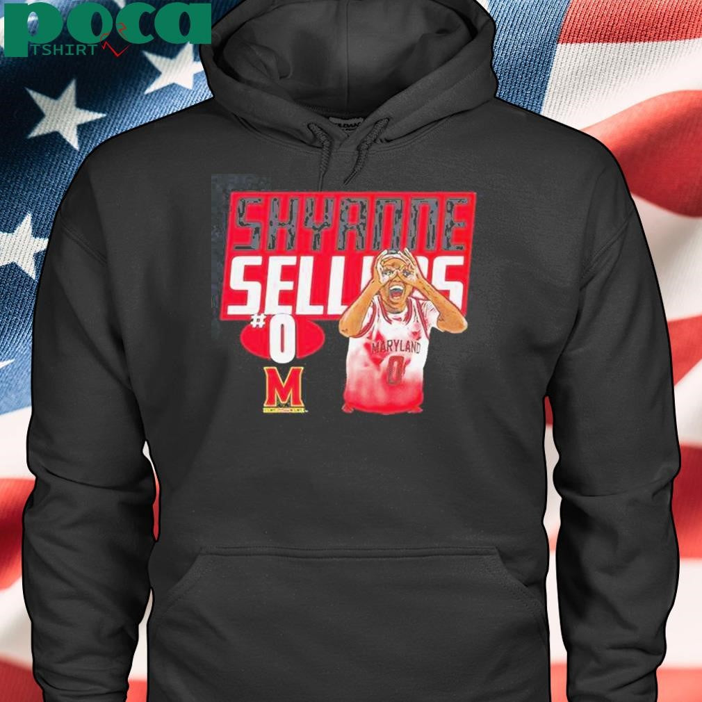 Authorized Shyanne Sellers Maryland Terrapins Basketball Portrait Graphic Shirt